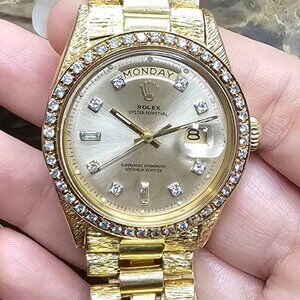 Genuine 18038 Gold Rolex Day-Date President Watch 36mm